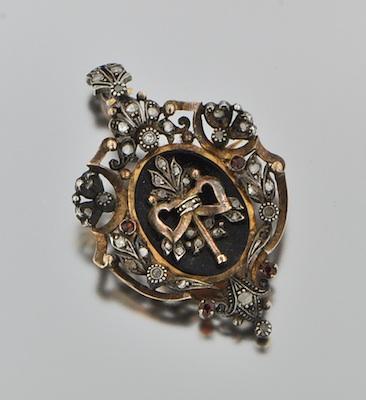 A Victorian Gold and Diamond Pendant b47a9