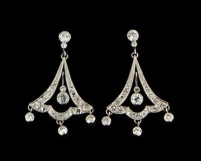 A Pair of Edwardian Style Diamond b47ac