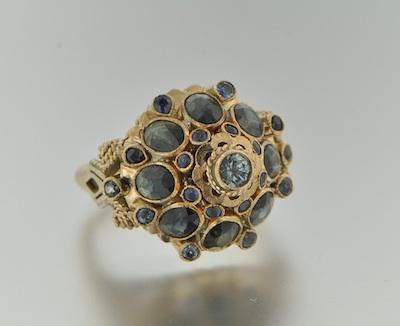 A Princess Ring with Gemstones