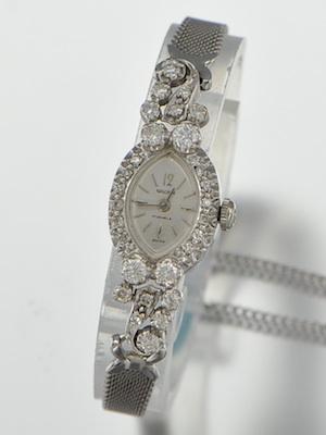 A Vintage Ladies Diamond Watch by Gruen