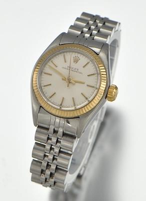 A Ladies Two Tone Rolex Oyster b47ee