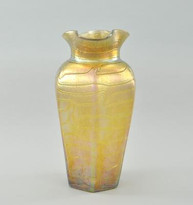 A Monumental Iridescent Glass Vase