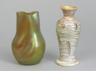 Two Art Glass Vases The first a