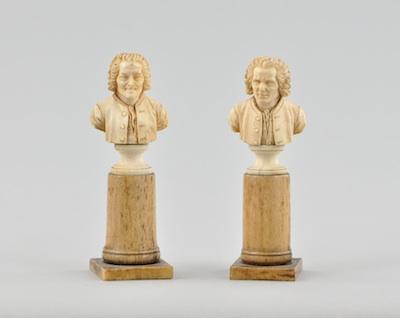 Two Continental Carved Ivory Miniature b4dc7