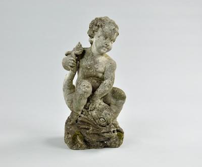 An Antique Garden Statue In the