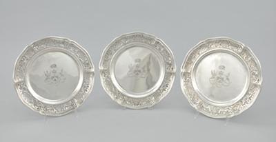 Three Armorial Sterling Silver
