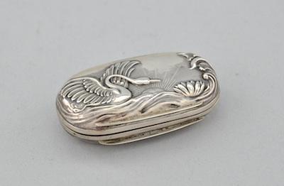 An 800 Silver Snuff Box With German