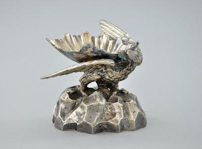 A Silver Plate Figural of an Eagle on