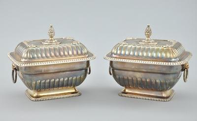 A Pair of Silver Plate Entree Servers