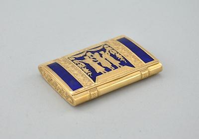 A Rare 18K Yellow Gold and Cobalt b4e6e