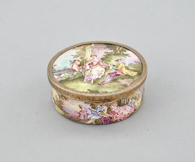 A Finely Decorated Enameled Snuff