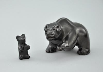 Two Santa Clara Pottery Bears The b503d