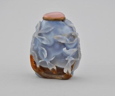 A Blue Lace Agate Snuff Bottle