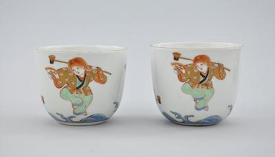 Two Japanese Hand Enameled Porcelain