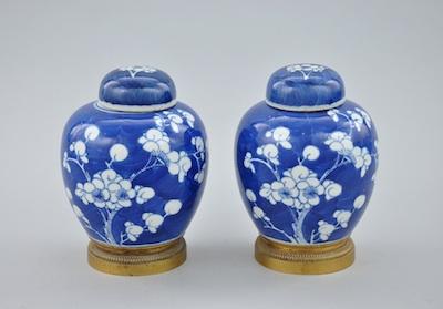 A Pair of Japanese Blue and White b5097