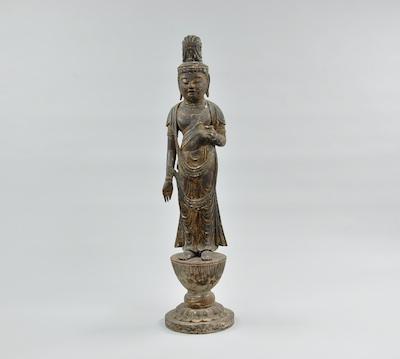 A Carved Standing Figure of Buddha b50c7