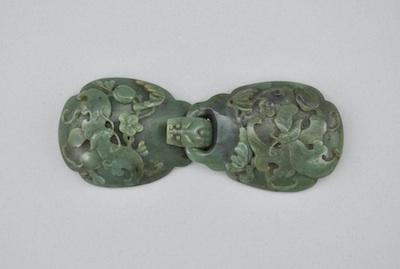 A Carved Jade Dragon Buckle Two