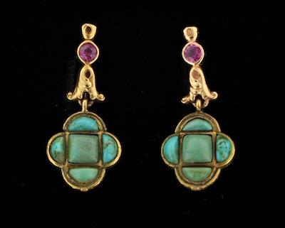 A Pair of Renaissance Revival Turquoise b4e96