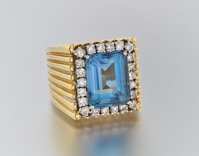 An Impressive Topaz Diamond and
