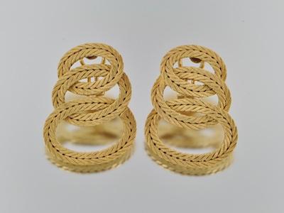 A Pair of Gold Earrings by Buccelatti b4ec1