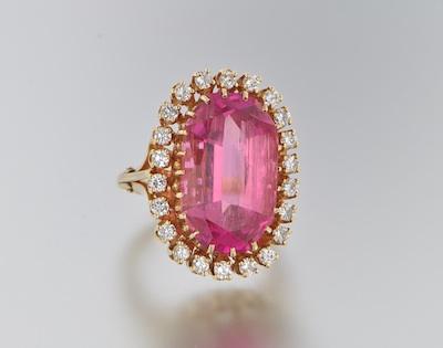 A Rose Tourmaline and Diamond Cocktail