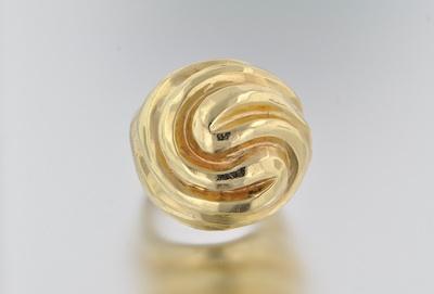 An Abstract Design Gold Ring 14k b4ef6