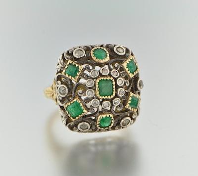 A Georgian Style Emerald Diamond b4f33