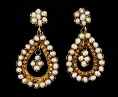 A Pair of Victorian Style Pearl