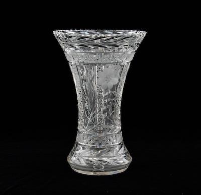 A Brilliant Cut Glass Vase The b4f59