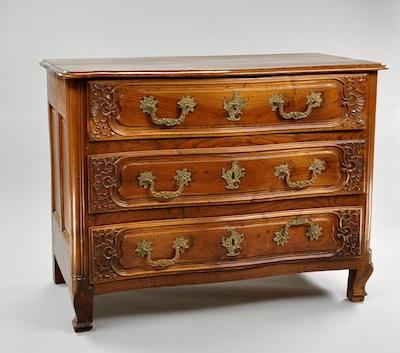 A French Regence Three-Drawer Commode,