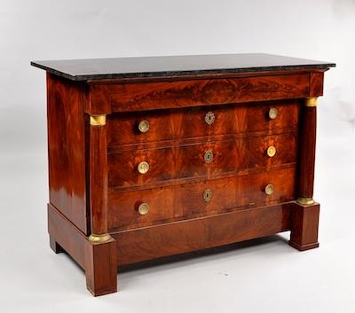 An Empire Four-Drawer Mahogany