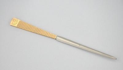 A 14k Gold Handle Letter Opener, American,