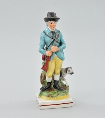 A Staffordshire Figurine of a Hunter