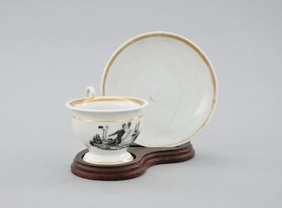 A Tucker Porcelain Cup and Saucer The