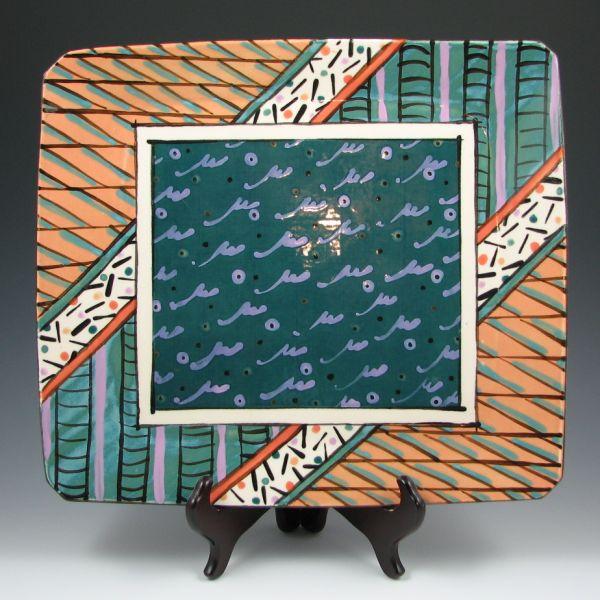 Dorothy Hafner ceramic tray with b5506