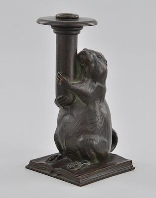 Tiffany Studios Bronze Candlestick b5861