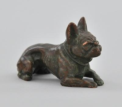 A Tiffany Studios Bronze Terrier Approx.