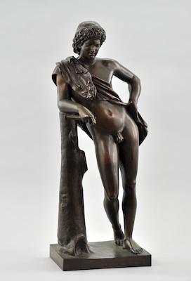 A Young Hercules Bronze Cast bronze b587a