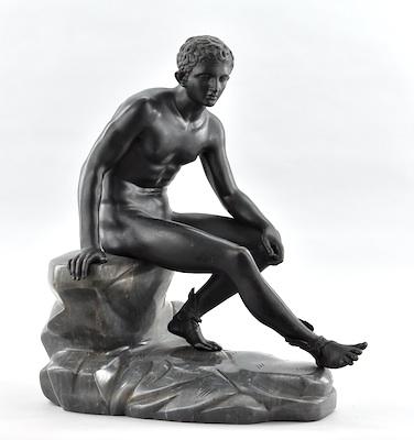 Seated Hermes after Lysippos Cast after