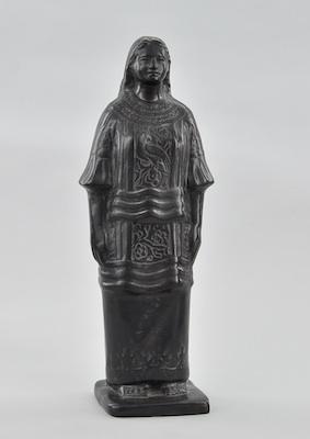 A Oaxacan Blackware Figurine, Laura