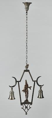 A Hanging Lamp Fixture with Pierrot  b5898