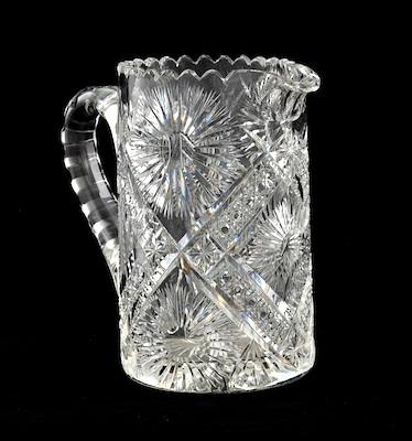 A Brilliant Cut Glass Pitcher Deeply b58ca