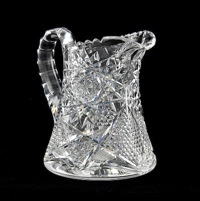 A Brilliant Cut Glass Pitcher The deeply