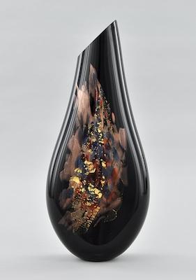 A Contemporary Art Glass Vase Blown