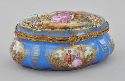 A Sevres Style Dresser Box with