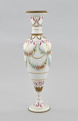 An Enameled Porcelain Vase with