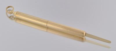 A 14k Gold Adjustable Toothpick 14k