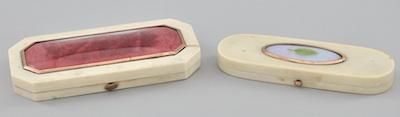 Two Antique Ivory Boxes The first b5954