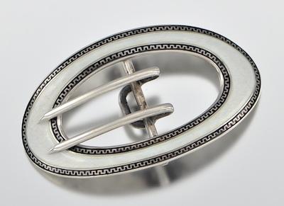 A Sterling Silver And Guilloche b5970