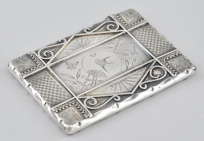 A Victorian Sterling Silver Card b5974